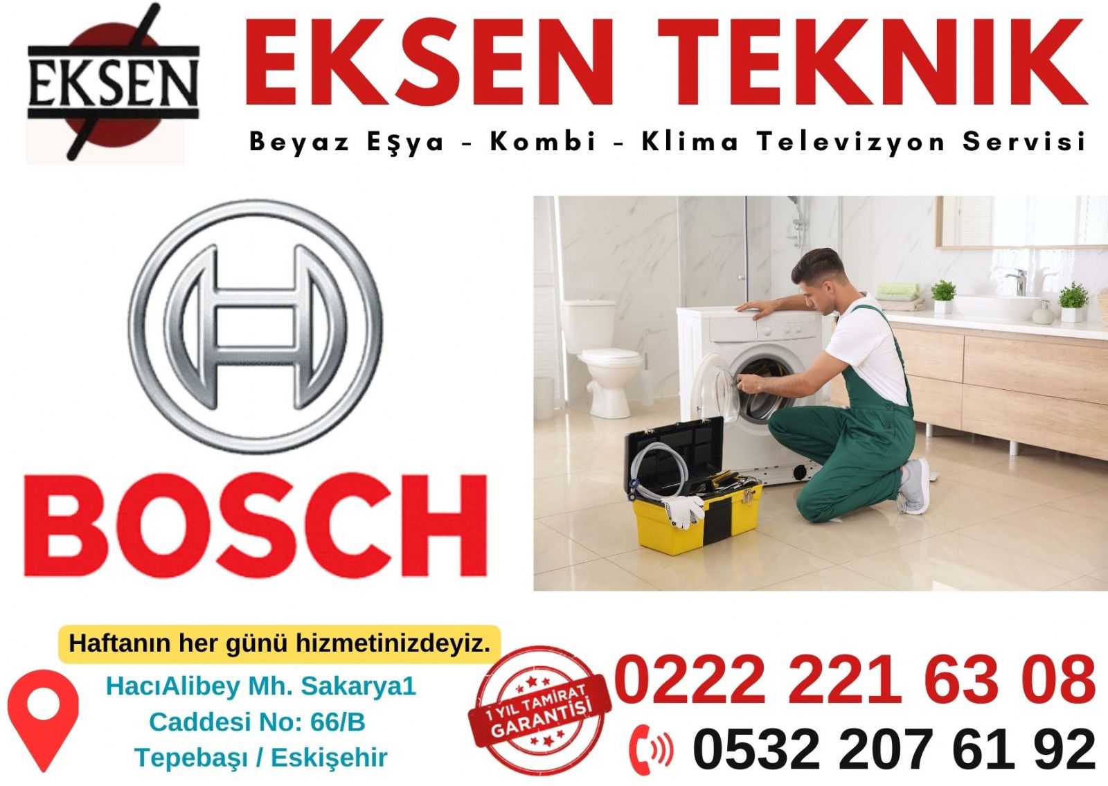 Tepebaşı Eskişehir Bocsh Servisi